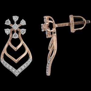 Buy 18 Karat Gold & Diamond Earrings