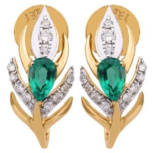 Buy 18 Karat Gold & Diamond Earrings
