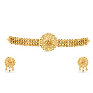 Buy 22 Karat Gold Necklace Set