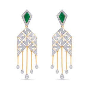 Buy 14 Karat Gold & Diamond  Earrings