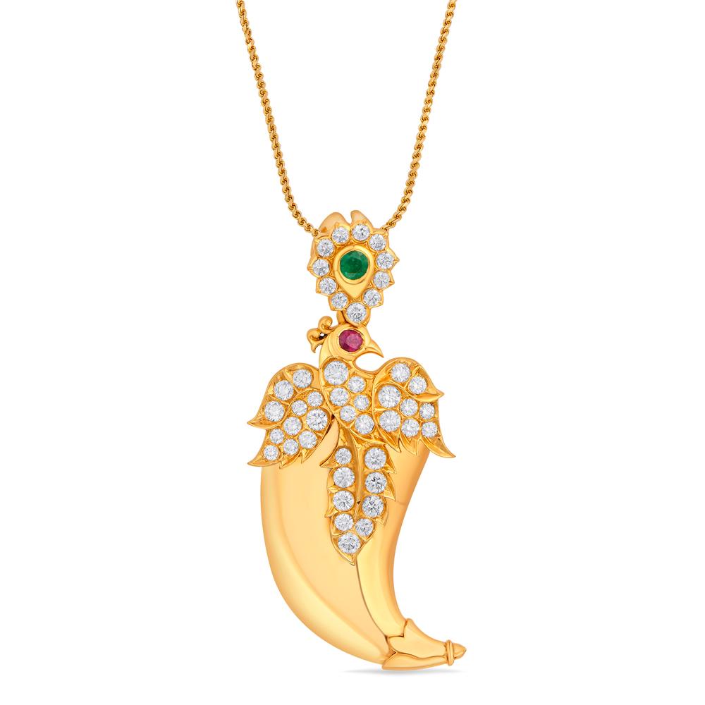 Buy 22 Karat Gold & Diamond Pendant