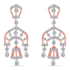 Buy 14 Karat Gold & Diamond Earrings