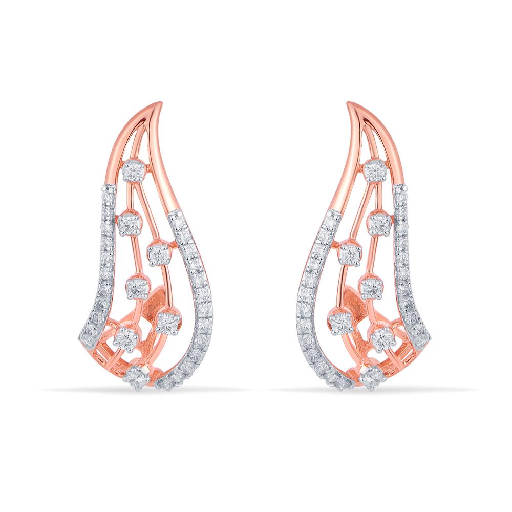 Buy 18 Karat Gold & Diamond Earrings