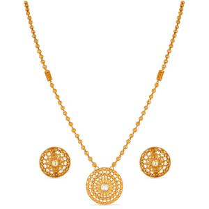 Buy 22 Karat Gold Necklace Set
