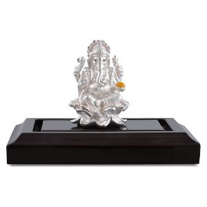 Buy Reliance Jewels 99.9% Pure Silver Lord Ganesha Idol
