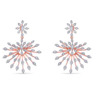Buy 18 Karat Gold & Diamond Earrings