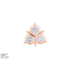 Buy 22 Karat Gold & Diamond Nose Pin