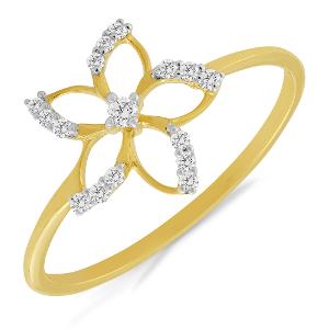 Buy 14 Karat Gold & Diamond Ring