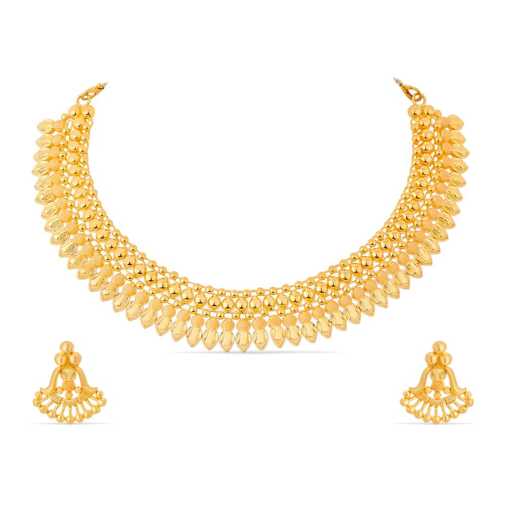 Buy 22 Karat Gold Necklace Set