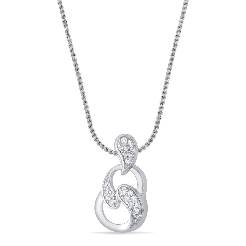 Buy Silver Double Swirl Pendant