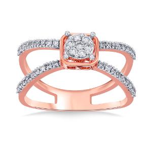 Buy 14 Karat Gold & Diamond Ring