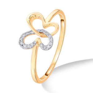 Buy 14 Karat Gold & Diamond Ring