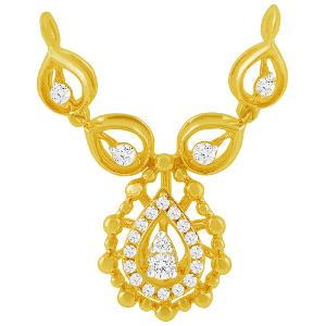 Buy 14 Karat Gold & Diamond Mangalsutra