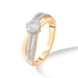 Buy 14 Karat Gold & Diamond Ring