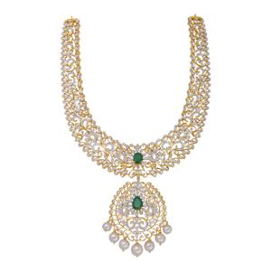 Buy 18 Karat Gold & Diamond Necklace