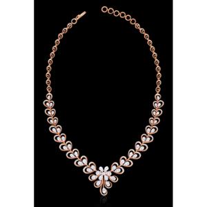 Buy 18 Karat Gold & Diamond Necklace Set