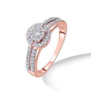 Buy 14 Karat Gold & Diamond Ring