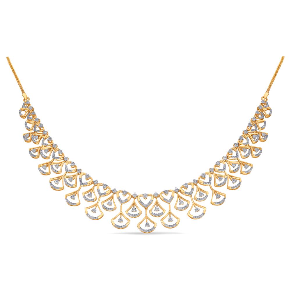 Buy 14 Karat Gold & Diamond Necklace