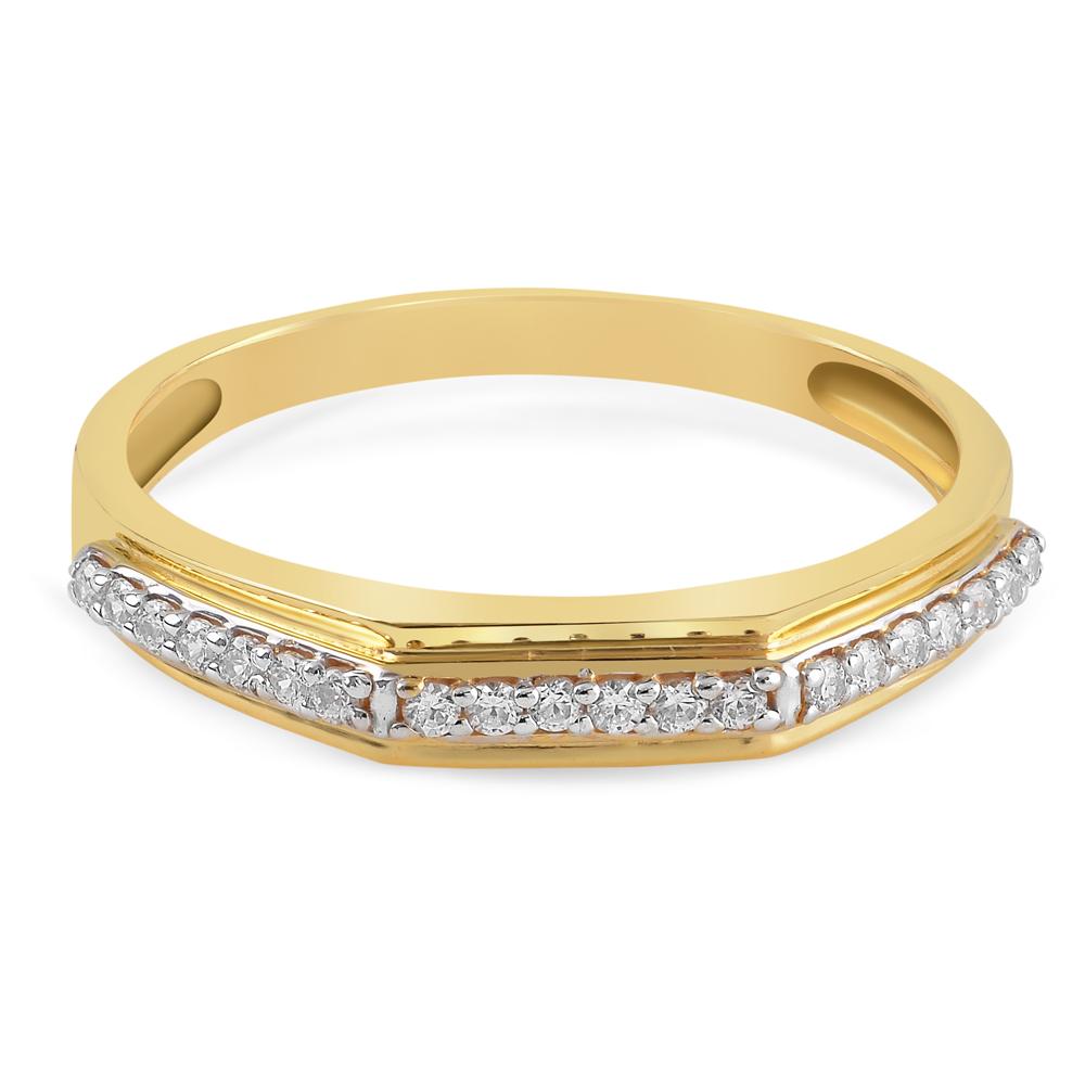 Buy Two Tone Plated Geometric Design 22Kt Gold Ring