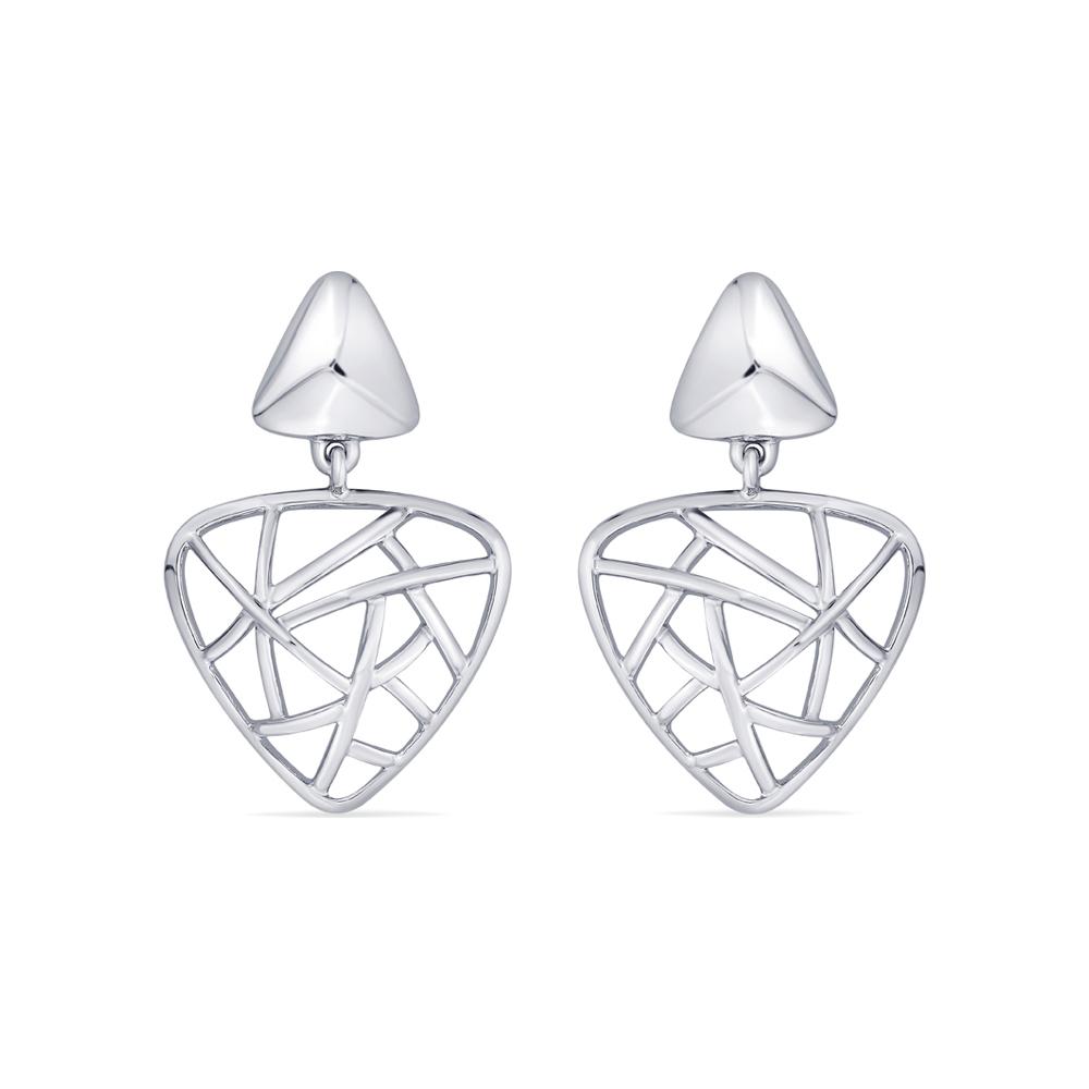 Buy You & Me Silver Drop Earrings