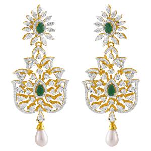 Buy 18 Karat Gold & Diamond Earrings