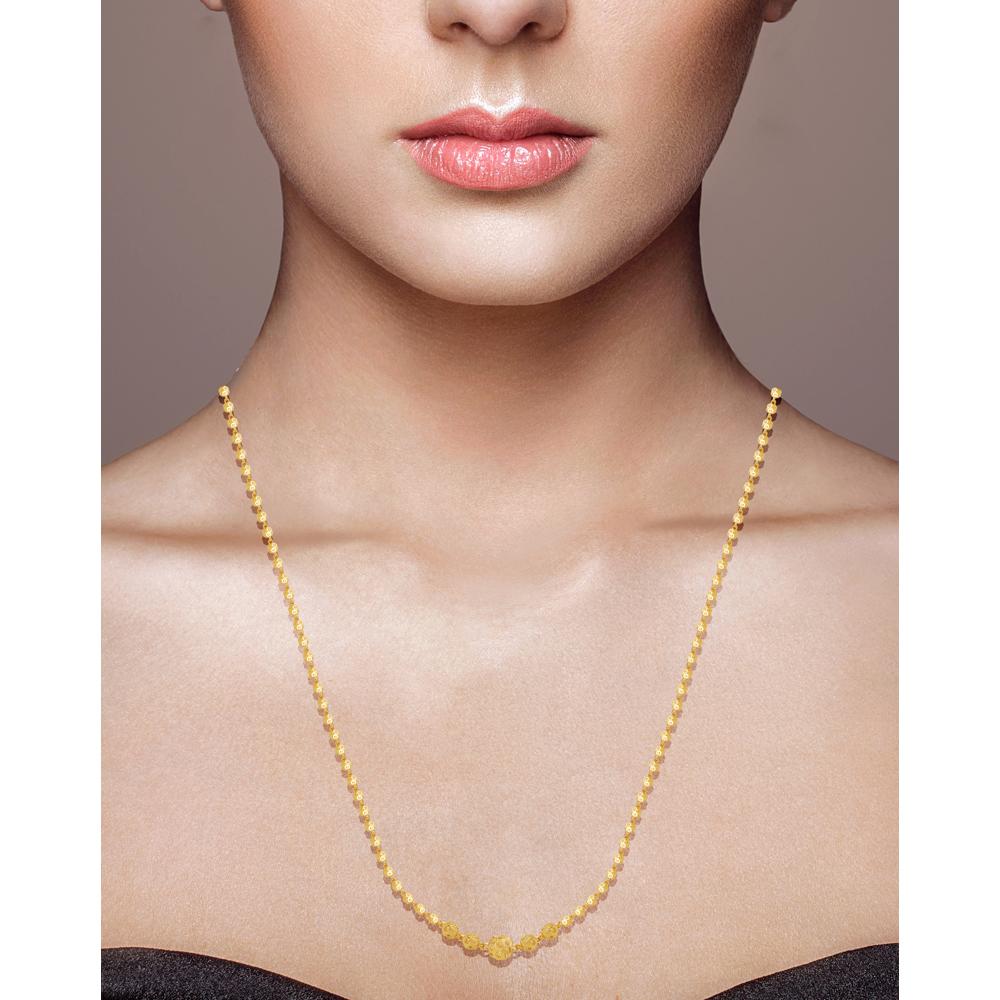 22 kt gold chain with pendant