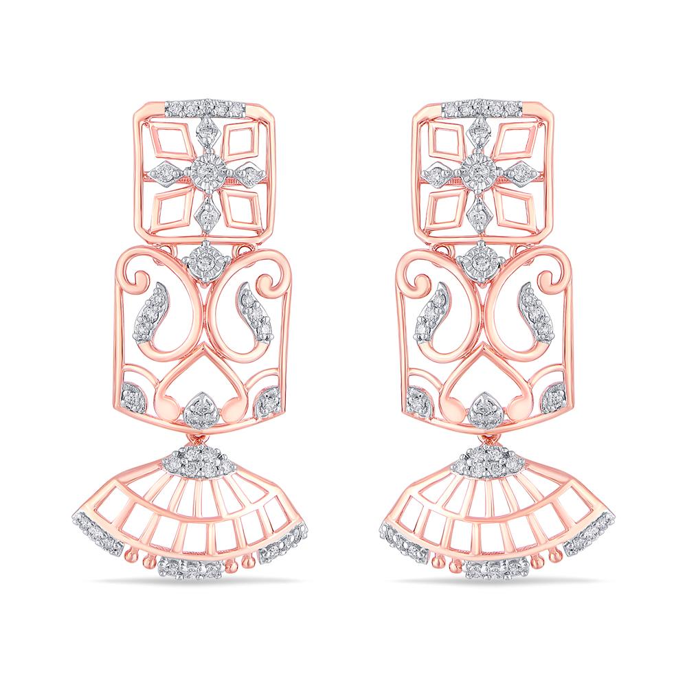Buy 14 Karat Gold & Diamond Earrings