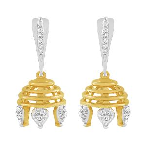 Buy 14 Karat Gold & Diamond Earrings
