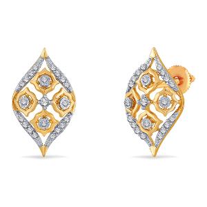 Buy 14 Karat Gold & Diamond Earrings