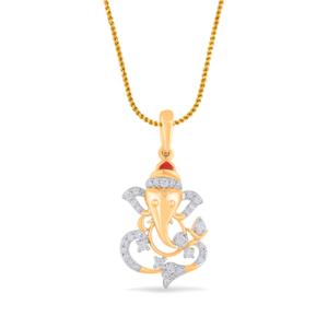 Buy 18 Karat Gold & Diamond Pendant