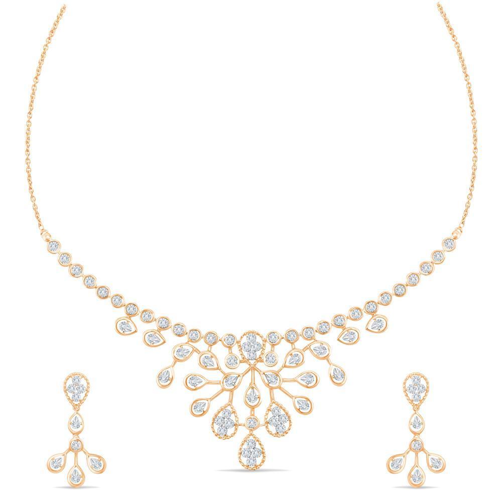 Buy Starburst Dimond Necklace Set