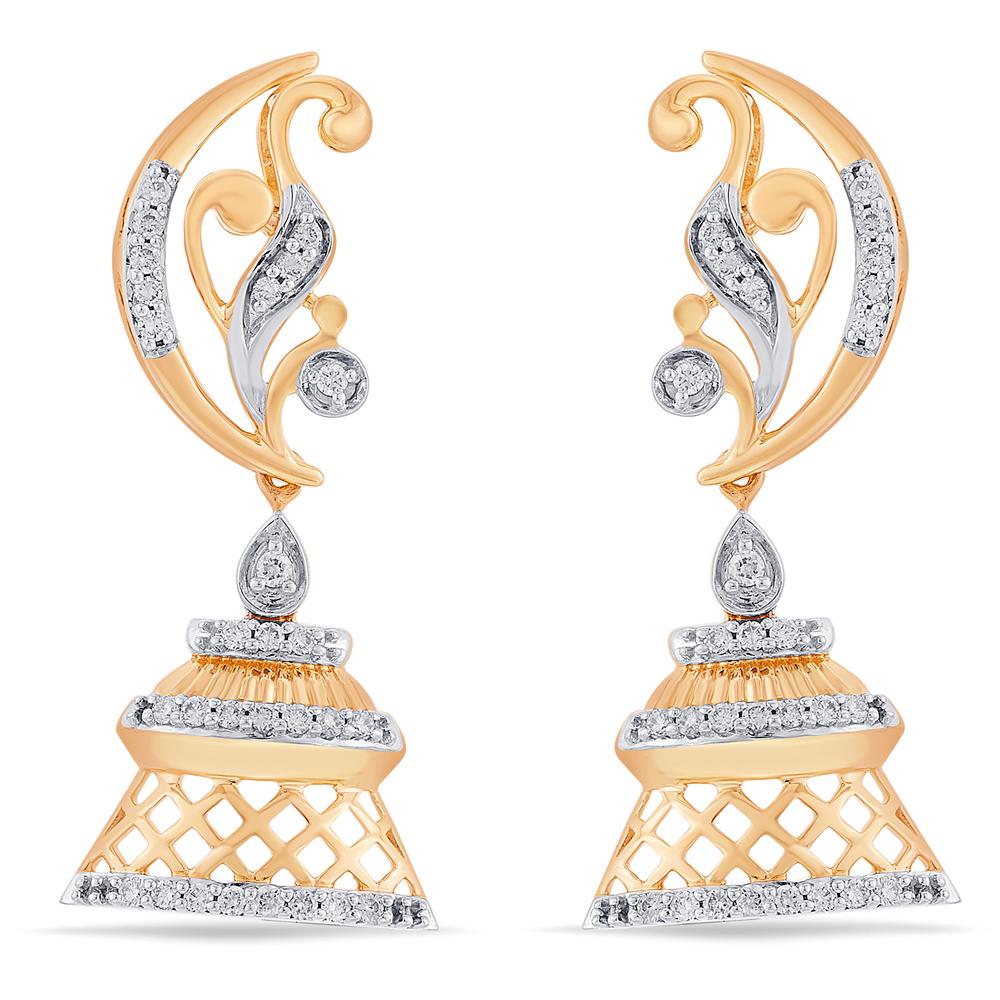 Buy 14 Karat Gold & Diamond Earrings