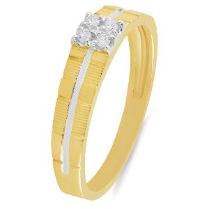 Buy 18 Karat Gold & Diamond Men's Ring