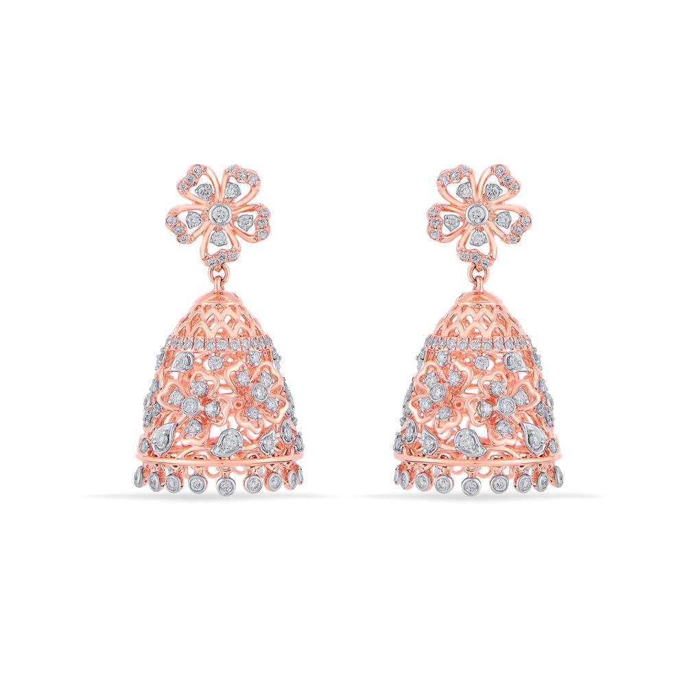 Buy 18 Karat Gold & Diamond Earrings