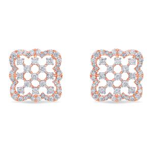 Buy 18 Karat Gold & Diamond Earrings