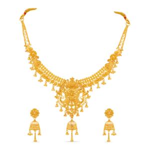 Buy 22 Karat Gold Necklace Set