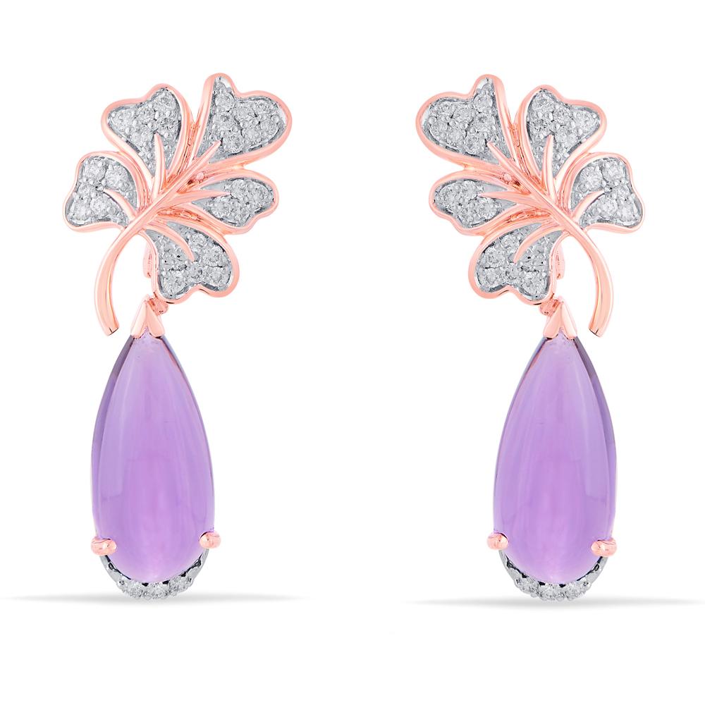 Buy 18 Karat Gold & Diamond Earrings