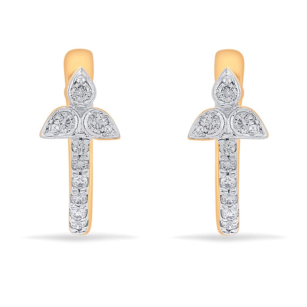 Buy 14 Karat Gold & Diamond Nose Pin