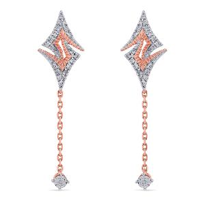 Buy 14 Karat Gold & Diamond Earrings