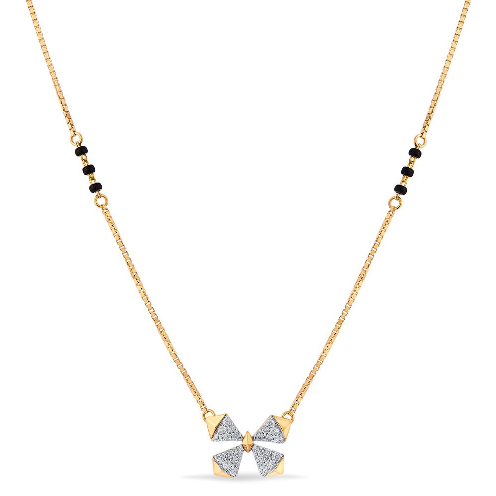 Buy 18 Karat Gold & Diamond Mangalsutra