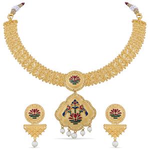 Buy 22 Karat Gold Necklace Set