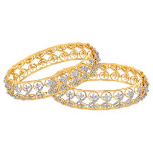 Buy 14 Karat Gold & Diamond Bangles