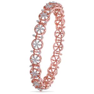 Buy 14 Karat Gold & Diamond Bangle