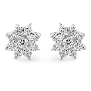 Buy 18 Karat Gold & Diamond Earrings