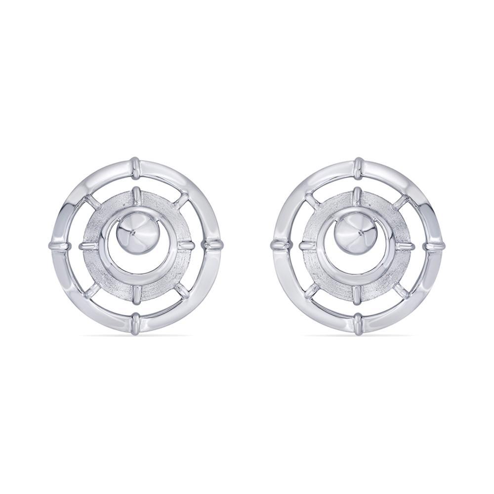 Buy Cosmic Orbit Silver Earrings