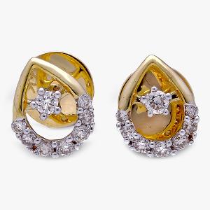 Buy 14 Karat Gold & Diamond Earrings