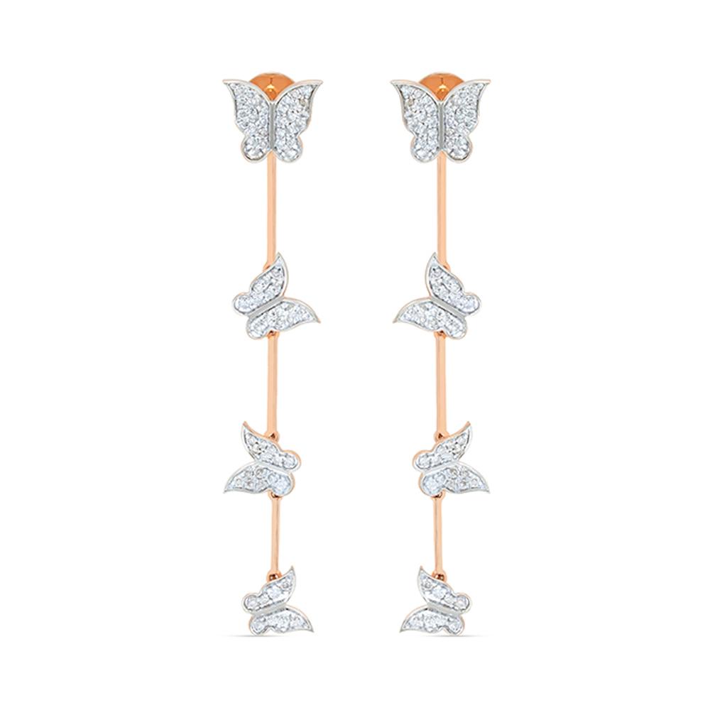 Buy 14 Karat Gold & Diamond Earrings