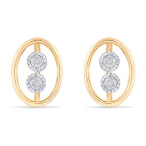 Buy 14 Karat Gold & Diamond Earrings