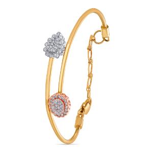 Buy 18 Karat Gold & Diamond Bangle