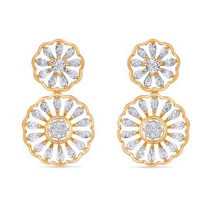 Buy 18 Karat Gold & Diamond Earrings